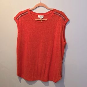 Beaded coral top